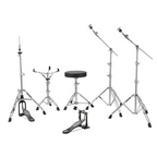 Ludwig Evolution 20/10/12/14+14S 5pce Drum Kit with Hardware - Platinum Sparkle