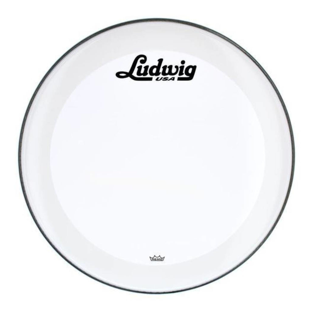 Ludwig 22 Inch Script Logo Head P3 Smooth White Drumhead