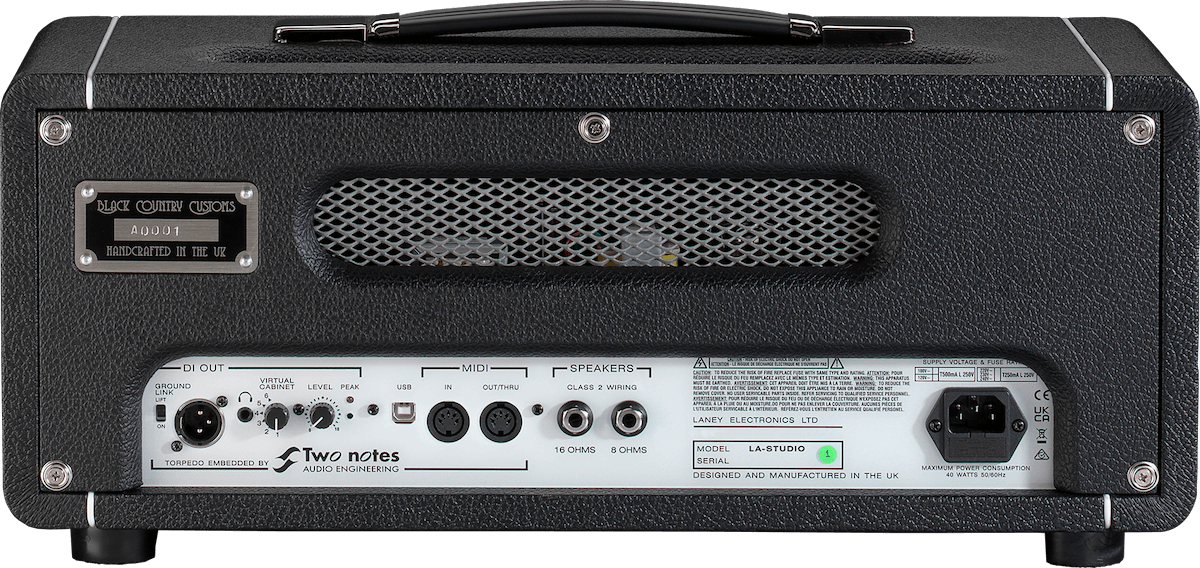 Laney Black Country Customs Studio Supergroup Guitar Head