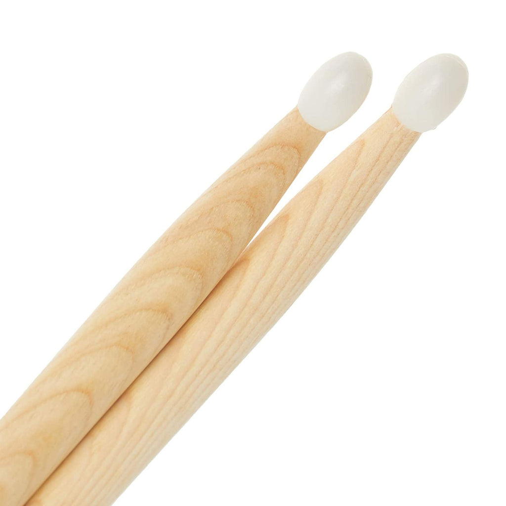 ProMark LA Specials 5B N drum sticks with wood handles and black tips, ideal for drummers and percussionists.