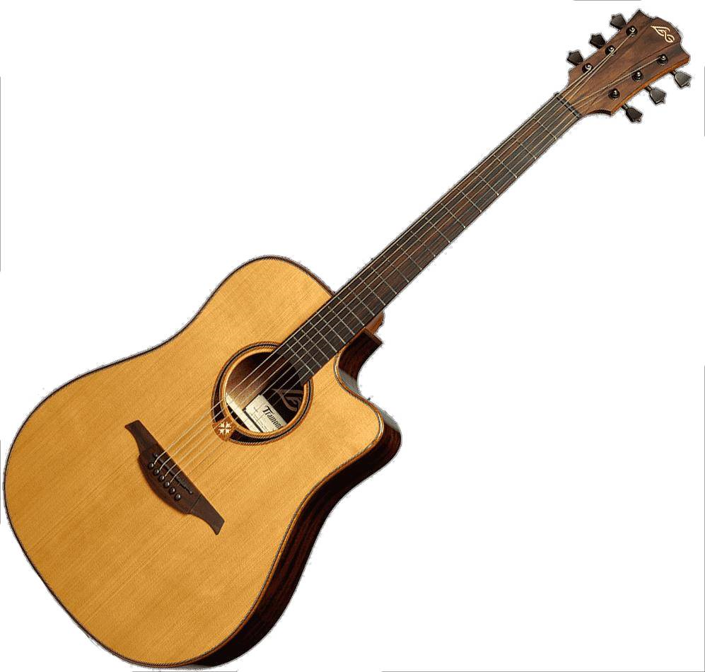 Lag Tramontane T118DCE Dreadnought Cutaway Acoustic-Electric Guitar - Solid Cedar Top