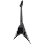 ESP LTD Arrow 400 electric guitar in charcoal metallic finish with sleek body and chrome hardware, showcasing its modern design.
