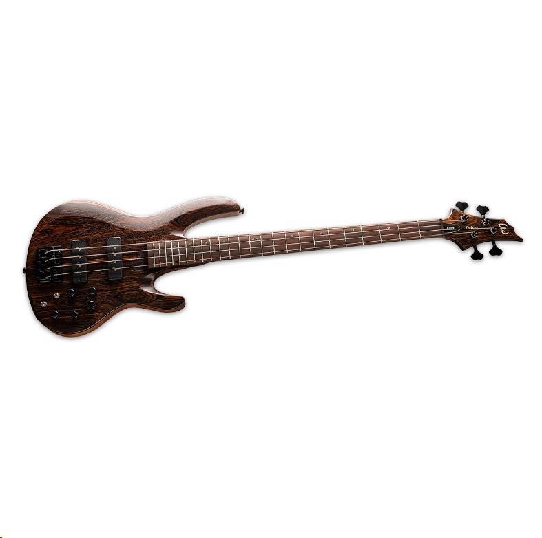 LTD B-1004 4-String Bass Guitar Bocote Natural Satin