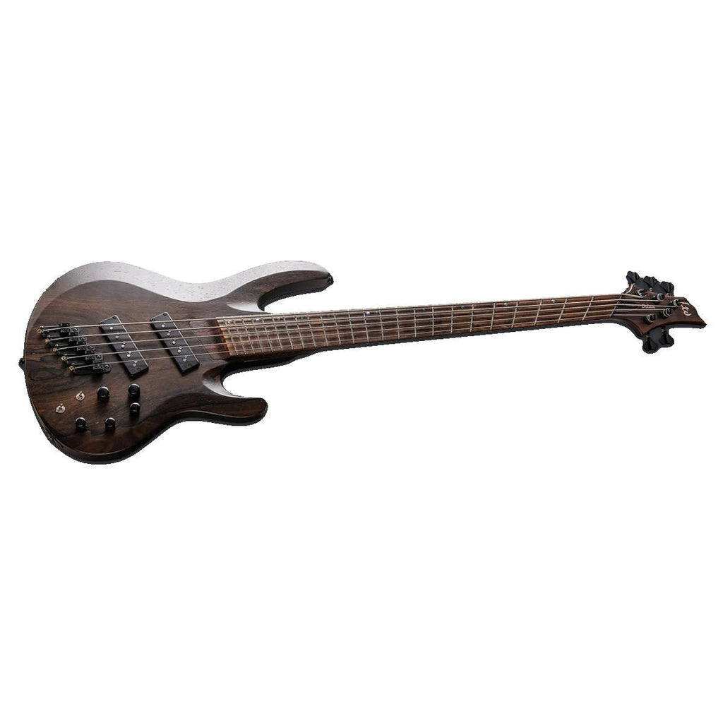 LTD B-1005 Multiscale 5-String Bass Guitar Ziricote Natural Satin