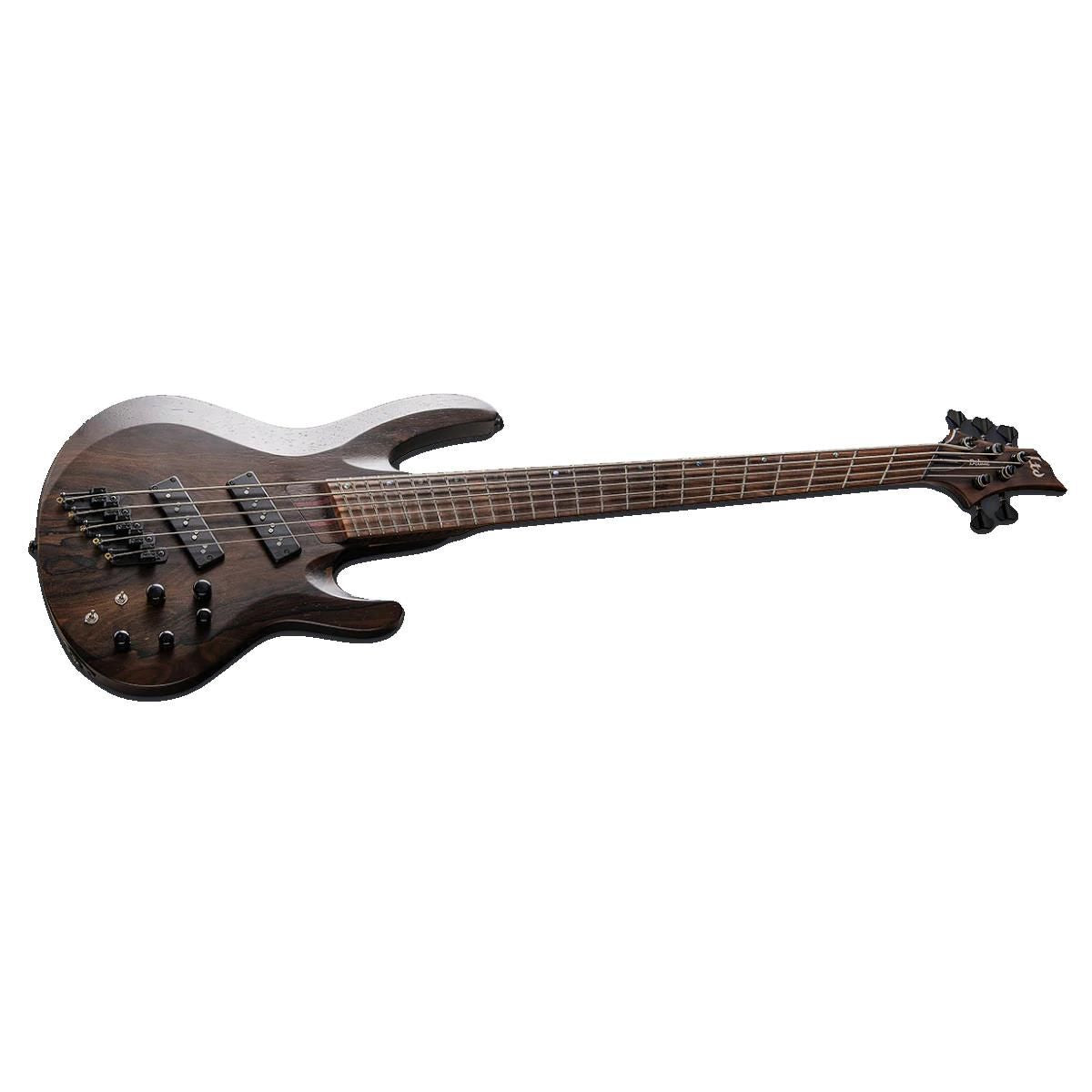 LTD B-1005 Multiscale 5-String Bass Guitar Ziricote Natural Satin