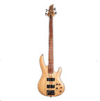 LTD B-204 4-String Fretless Bass Guitar Spalted Maple Natural