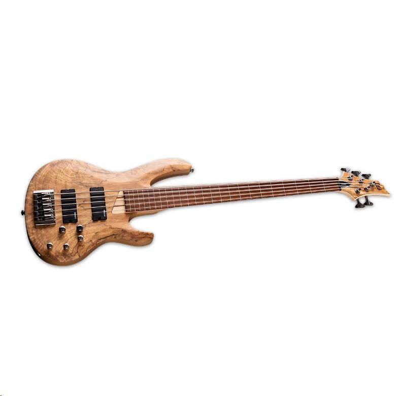 LTD LB-205 5-String Fretless Bass Guitar Natural Satin