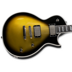 ESP LTD Bill Kelliher 600 electric guitar in vintage silver sunburst with signed autograph visible on the body.