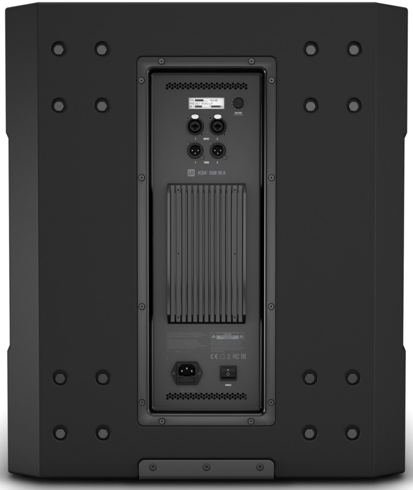 LD Systems ICOA SUB 18 A 2400W 18 Powered Bass Reflex Subwoofer
