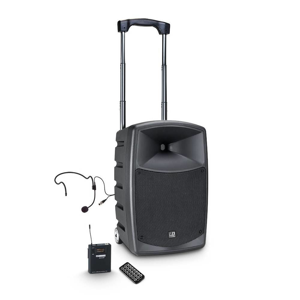 LD Systems RoadBuddy 10 Inch 480W Portable Speaker with Wireless Headset B5 Frequency  (584 ‚Äì 607 MHz)