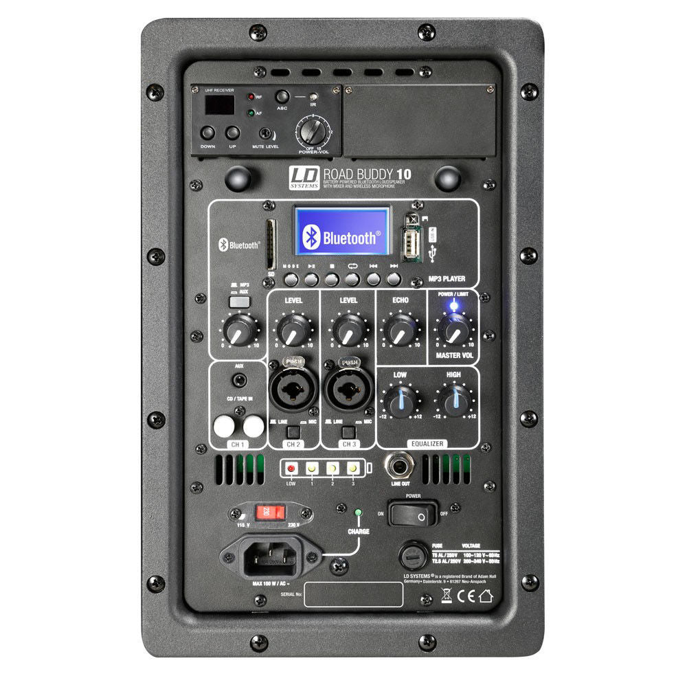LD Systems RoadBuddy 10 Inch 480W Portable Speaker with Wireless Headset B5 Frequency  (584 ‚Äì 607 MHz)