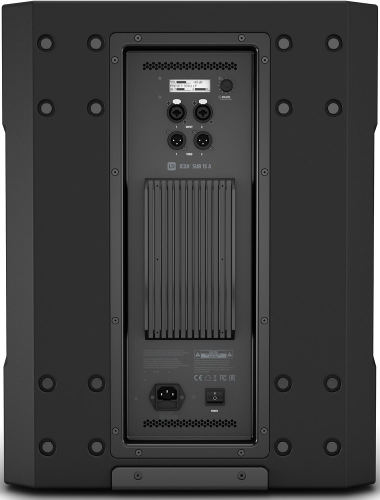 LD Systems ICOA SUB 15 A 1600W 15 Powered Bass Reflex Subwoofer