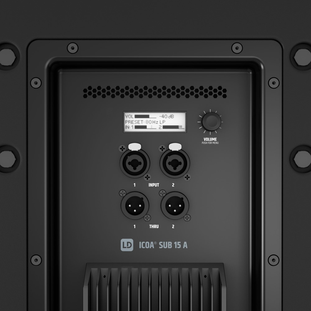 LD Systems ICOA SUB 15 A 1600W 15 Powered Bass Reflex Subwoofer