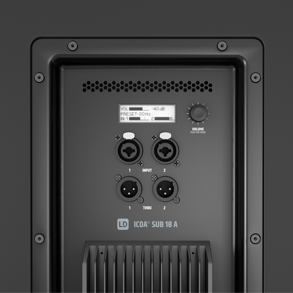 LD Systems ICOA SUB 18 A 2400W 18 Powered Bass Reflex Subwoofer