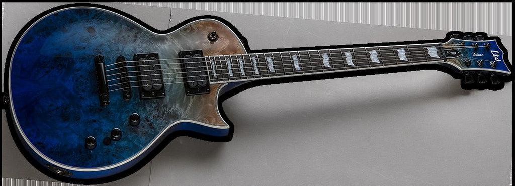 LTD EC-1000 Eclipse Electric Guitar in Blue Natural Fade