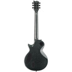 ESP LTD Eclipse electric guitar in granite sparkle finish, showcasing sleek body, chrome hardware, and dual humbucking pickups.