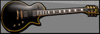 LTD EC-1000 Electric Guitar in Vintage Black with EMG Pickups & Gold Hardwa