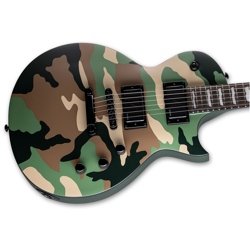 LTD Eclipse 1000 Electric Guitar in Woodland Camo Satin