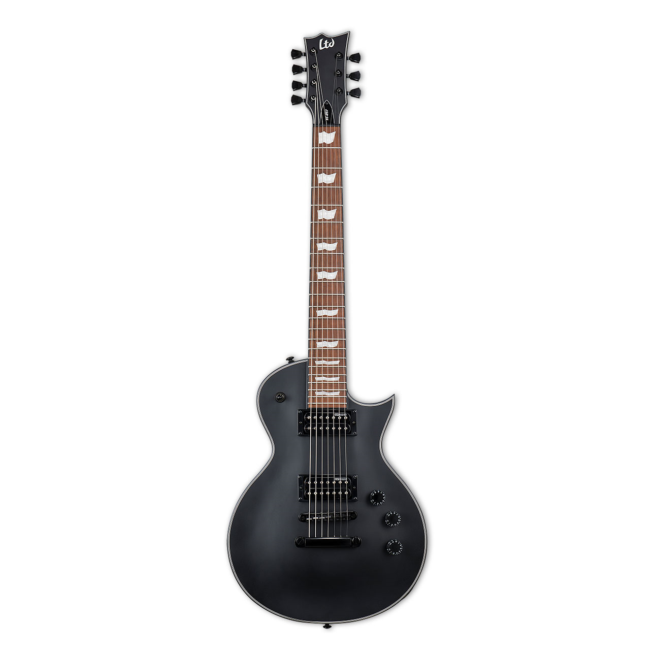 LTD EC-257 Eclipse 7 String Electric Guitar Black Satin