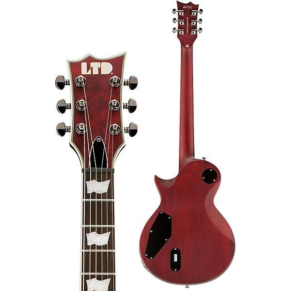 LTD EC401 Quilted Maple Electric Guitar - See Thru Black Cherry