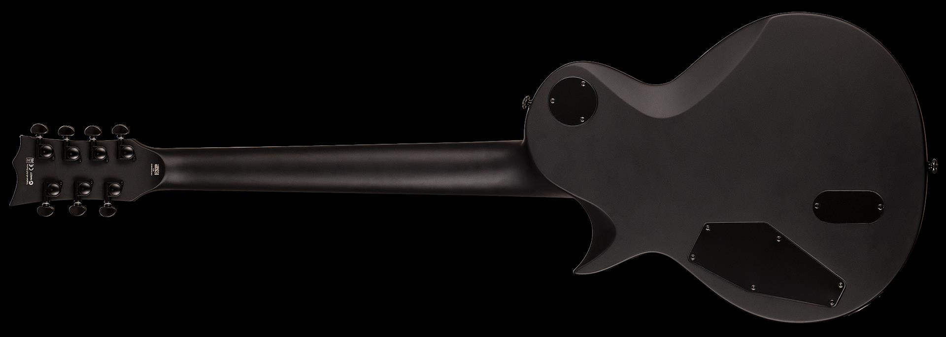 LTD EC-407 Eclipse 7-String Electric Guitar in Black Satin with EMG Pickups