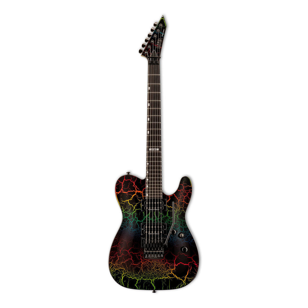 LTD Eclipse 87 Series Limited Edition NT Electric Guitar - Rainbow Crackle