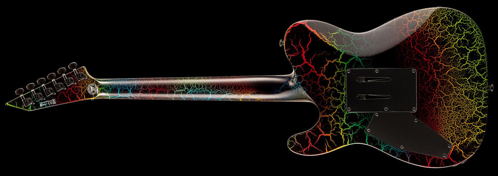 LTD Eclipse 87 Series Limited Edition NT Electric Guitar - Rainbow Crackle