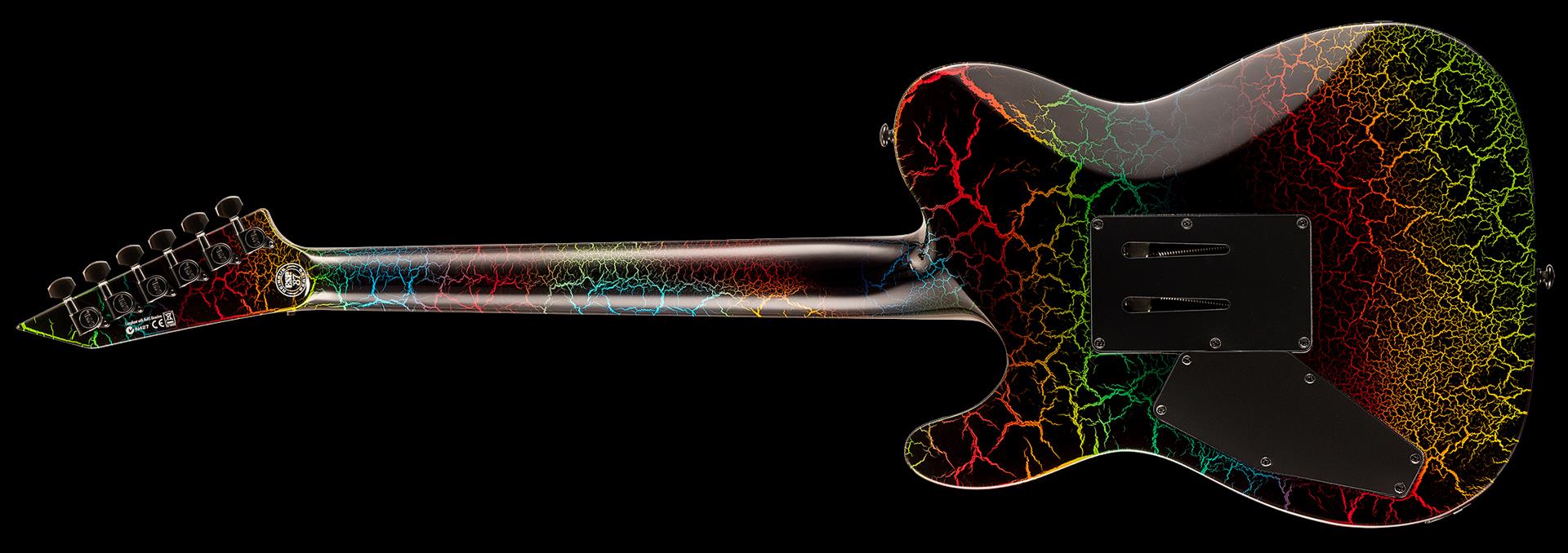 LTD Eclipse 87 Series Limited Edition NT Electric Guitar - Rainbow Crackle