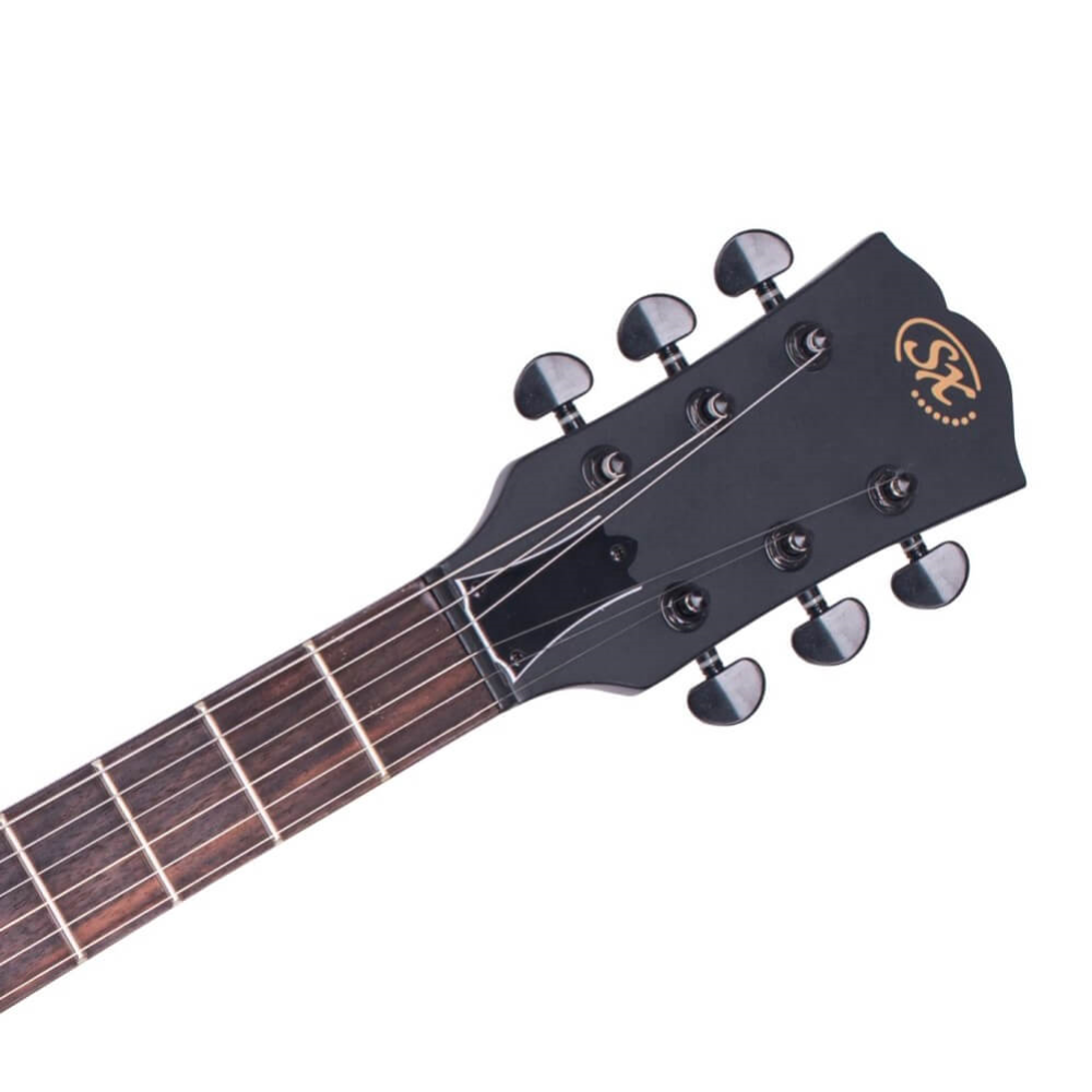 SX EE3S Les Paul Style Electric Guitar - Satin Black