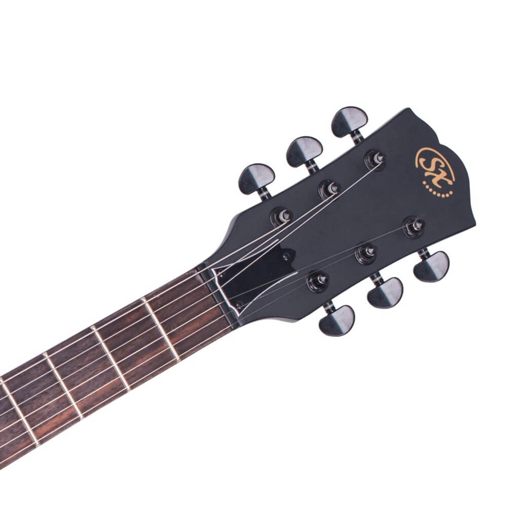 SX EE3S Les Paul Style Electric Guitar - Satin Black