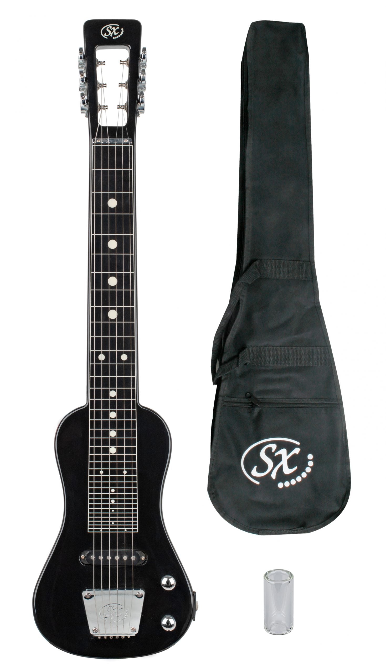 SX Essex LG3 Lap Steel Guitar in Black with Bag