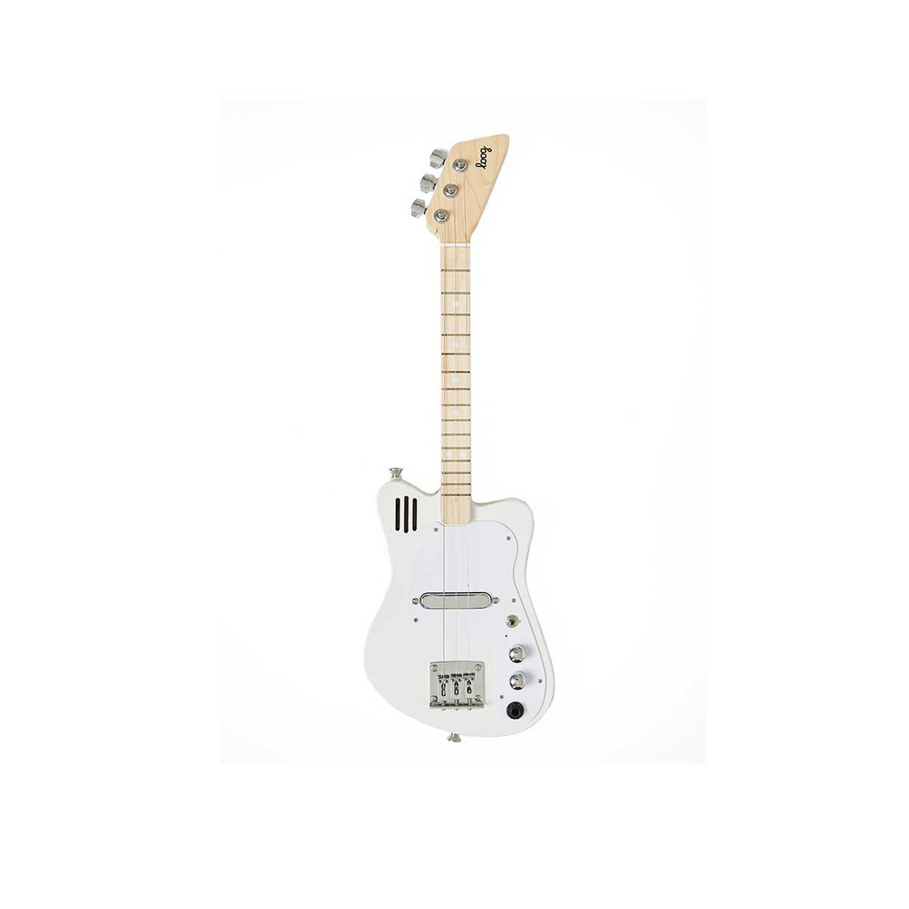 Loog Mini Children's Electric Guitar in White