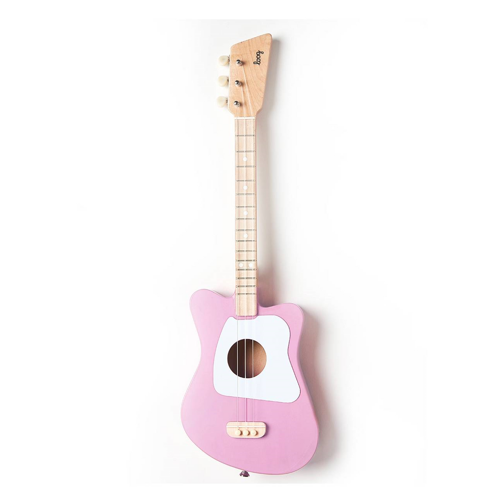 Loog Mini Acoustic Guitar for Children - Pink