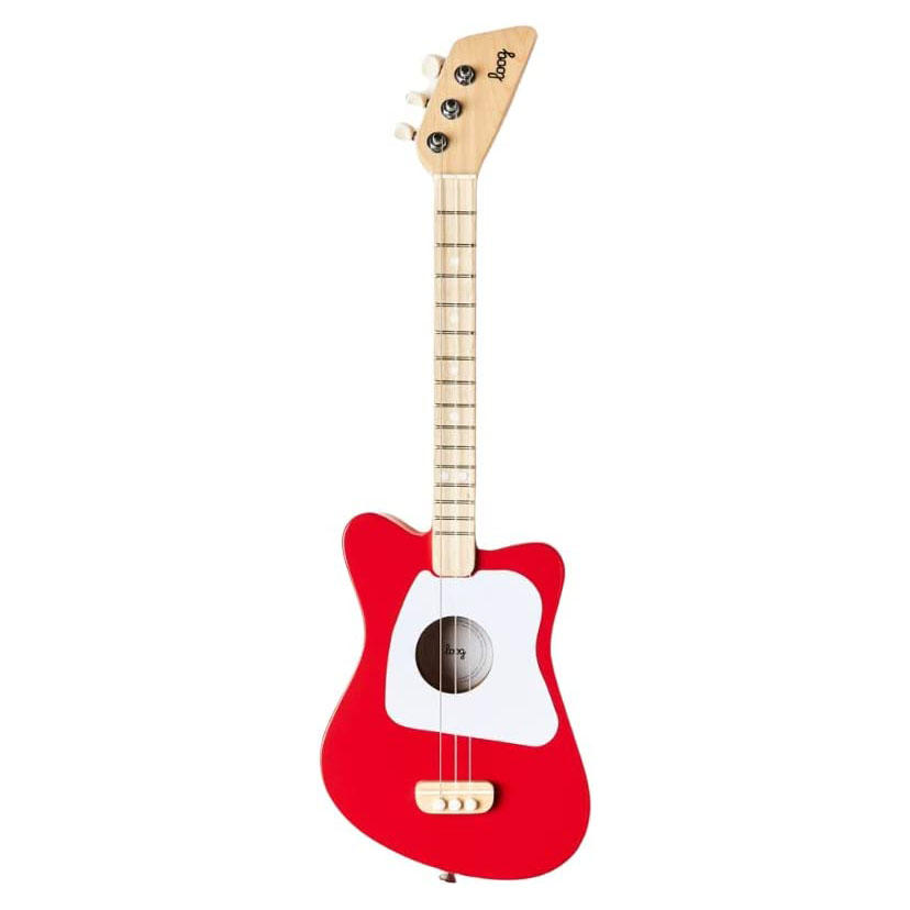 Loog Mini Childen's Acoustic Guitar in Red