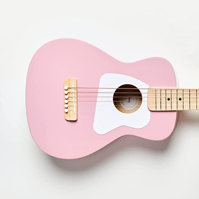 Loog Pro VI Children's Acoustic Guitar in Pink