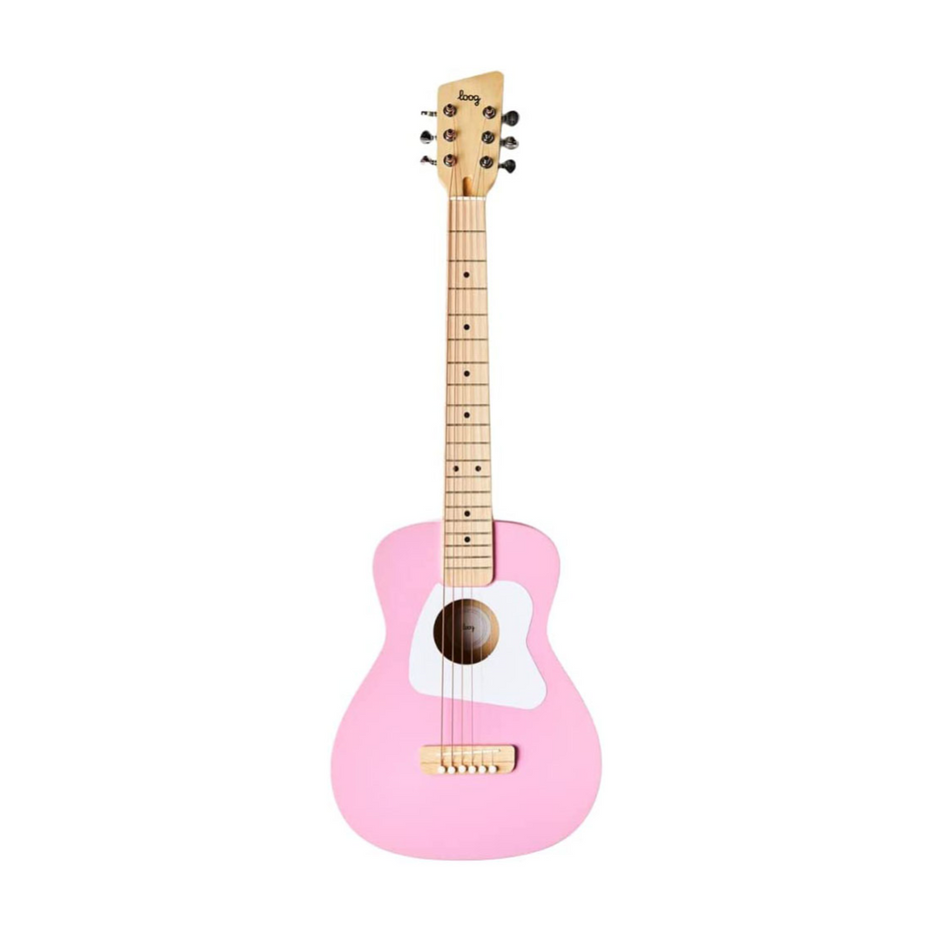 Loog Pro VI Children's Acoustic Guitar in Pink