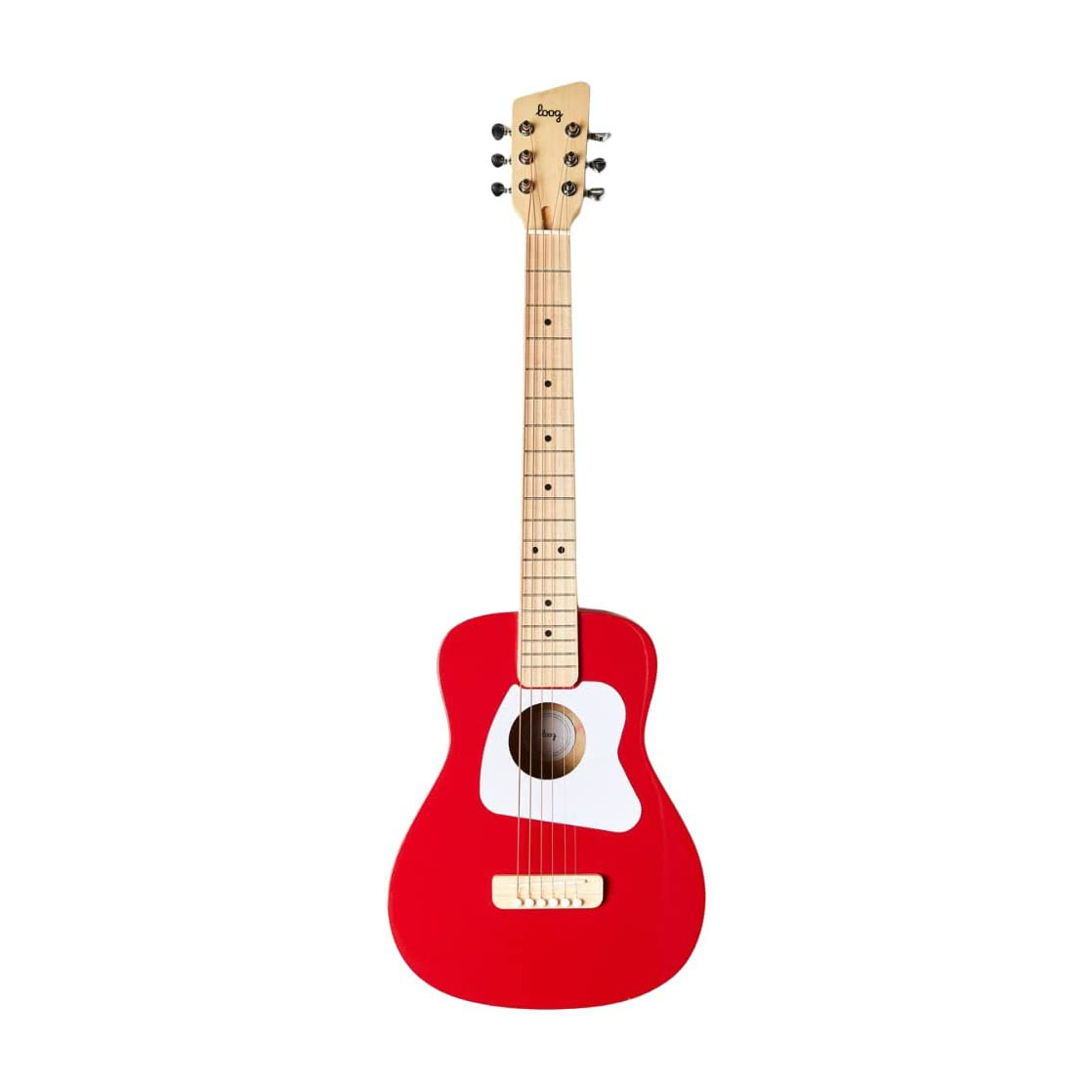 Loog Pro VI Children's Acoustic Guitar in Red