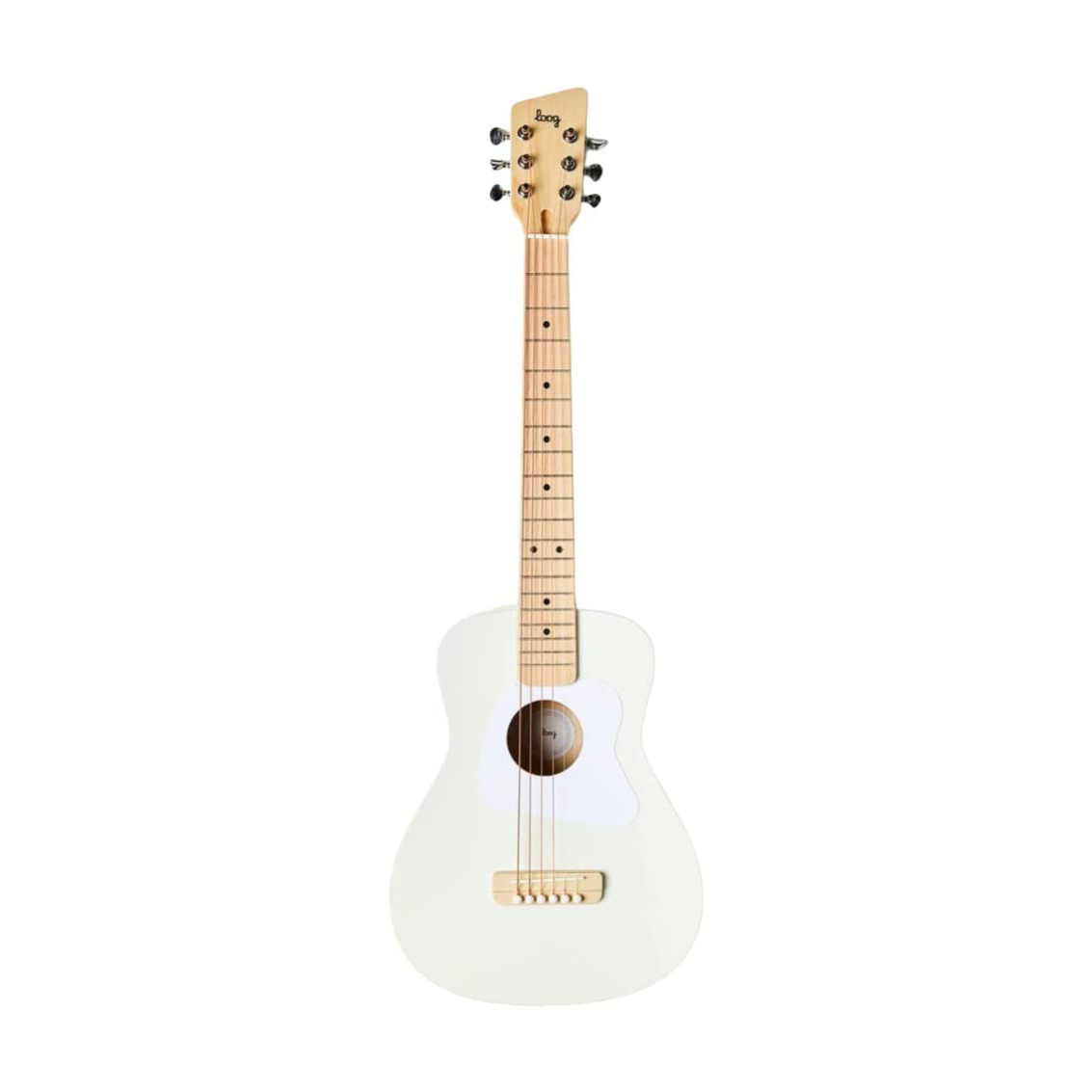 Loog Pro VI Children's Acoustic Guitar in White