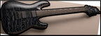 LTD H-1001 Quilted Maple Top Electric Guitar in See Thru Black