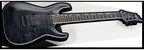LTD H-1007 7-String Electric Guitar in See Thru Black with Seymour Duncan P