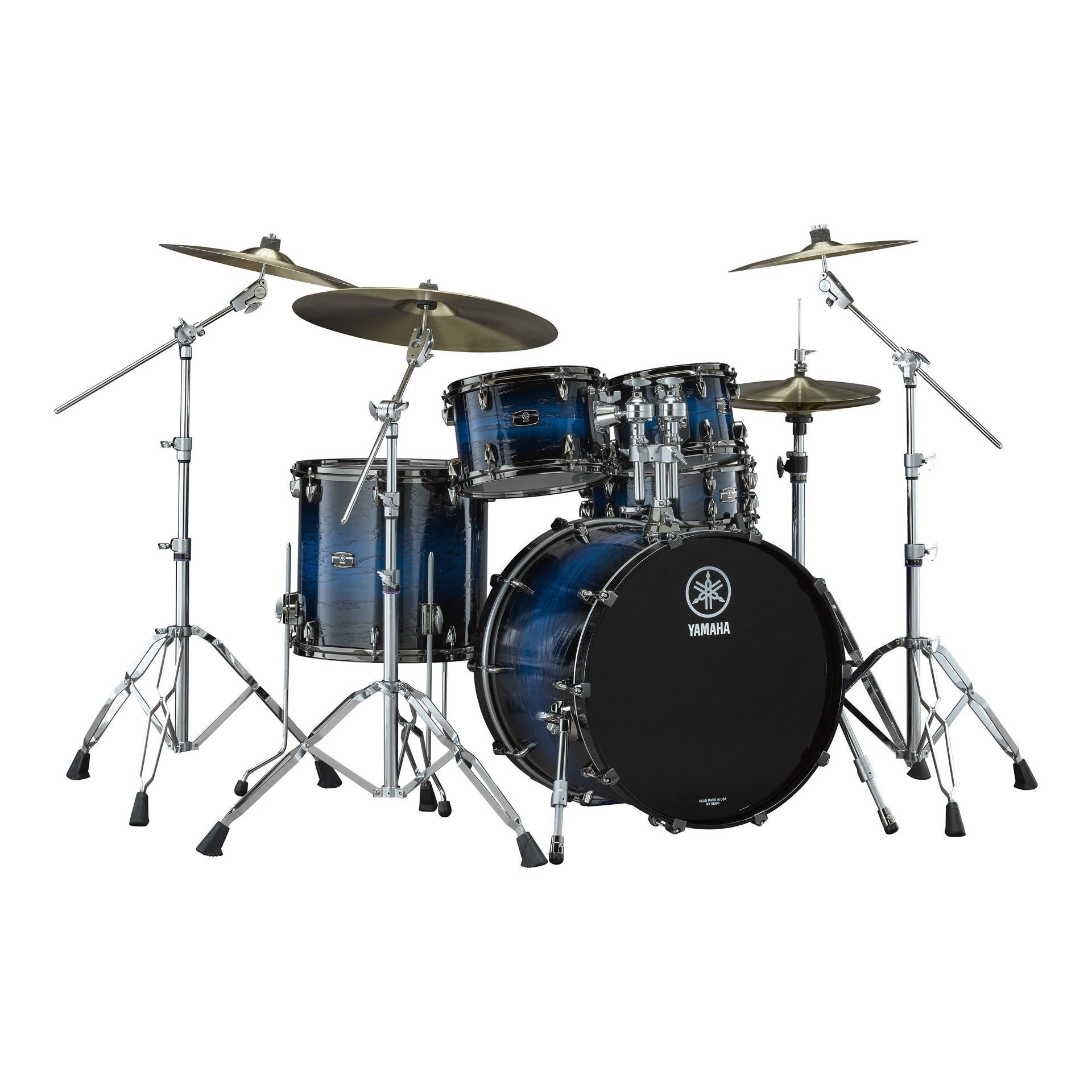 Yamaha Live Custom Hybrid Oak 5-Piece Euro Drum Kit  with SD, TH945B and HW880 HW Set - Uzu Ice Sunburst