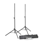 Adam Hall SPS023SET Set Of 2 Adjustable Aluminium Speaker Stands With Bag
