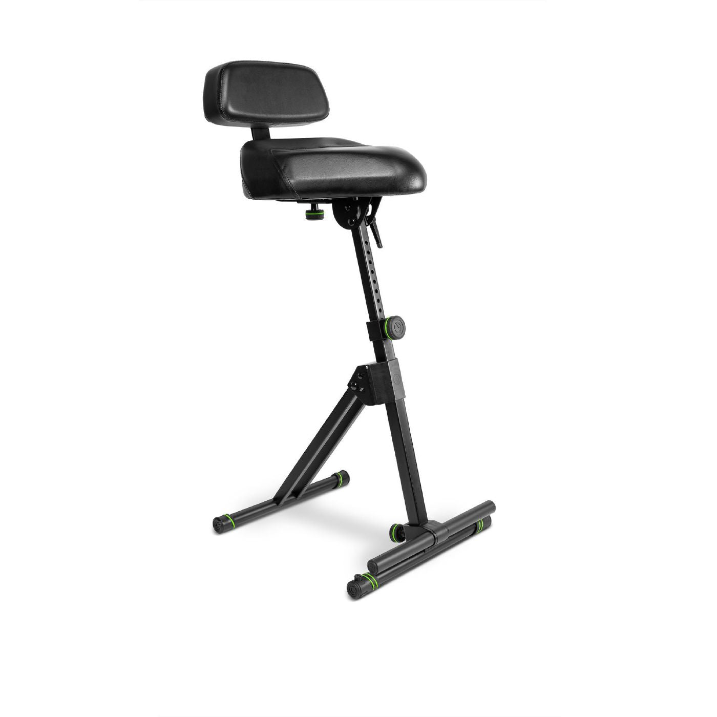 Gravity GFMSEAT1BR Adjustable Musicians Stool with Back Rest - Supports up to 100kg