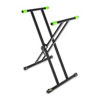 Gravity GKSX2 Double Braced X-Frame Keyboard Stand with VariFoot