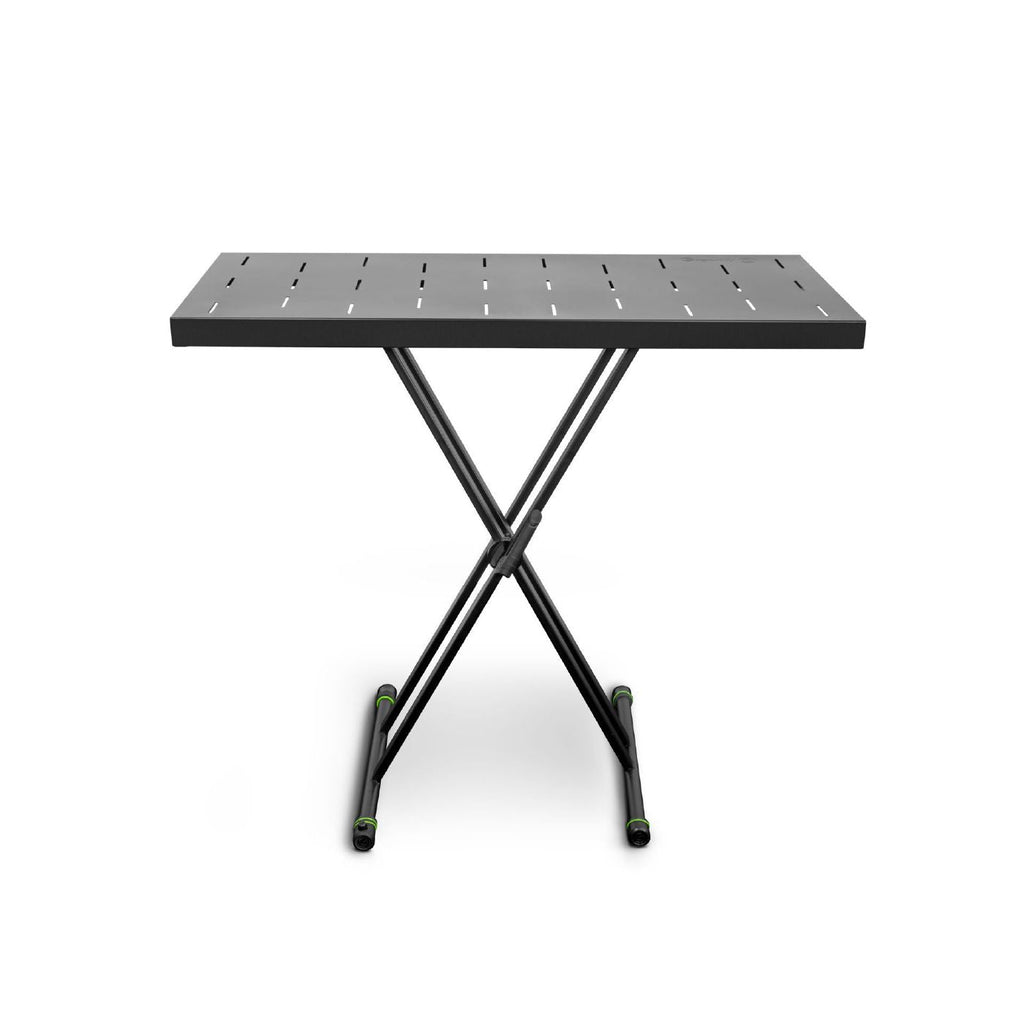 Gravity GKSX2RD Double Braced X-Frame Keyboard Stand & Rapid Desk Set