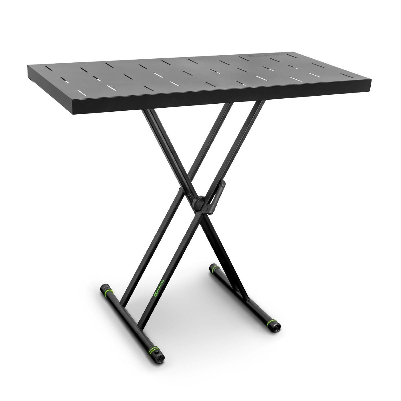 Gravity GKSX2RD Double Braced X-Frame Keyboard Stand & Rapid Desk Set