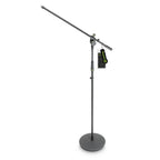 Gravity MS2321B Microphone Stand with Round Base & 2 Point Adjustment Boom