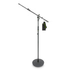 Gravity GMS2322B Round Base Microphone Stand with Telescopic Boom