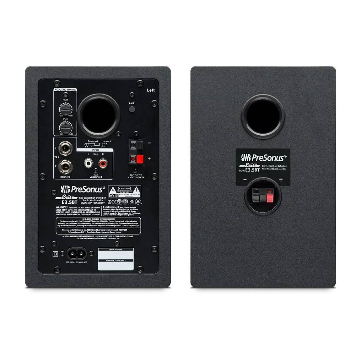 PreSonus Eris E3.5BT 3.5 inch Studio Monitor Speakers with Bluetooth - Pair