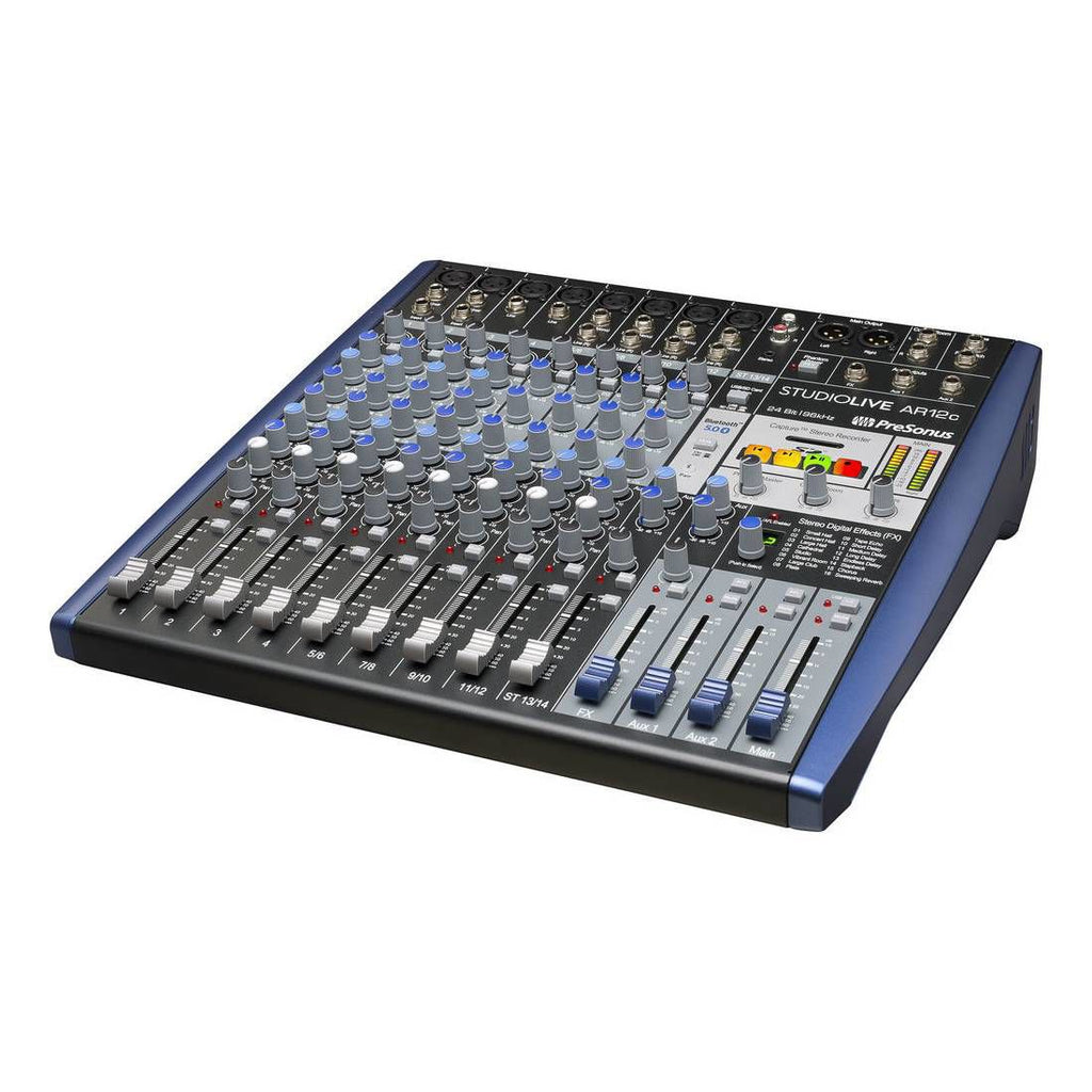 Presonus StudioLive AR12c 12-channel USB-C Audio Interface, Analog Mixer and SD Recorder